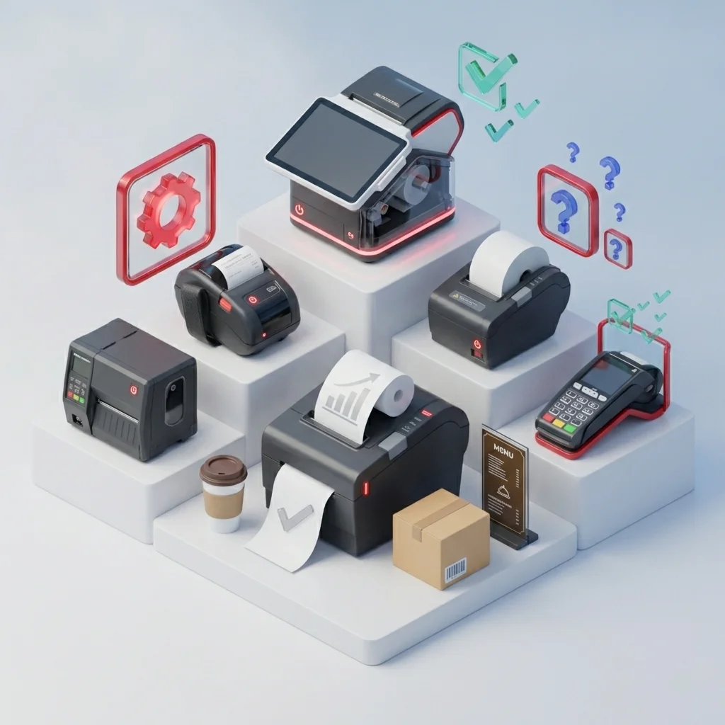 انواع پرینتر کارتخوان (POS Printer)؛ کدام یک برای کسب‌وکار شما مناسب است؟